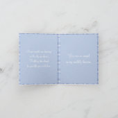 雪の天使の抽象美術 サンキューカード (内部)