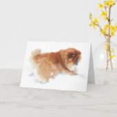 雪の天使カードを作るチャンス カード (黄色い花)