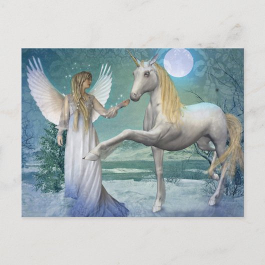 雪の天使(はがき) ポストカード (正面)