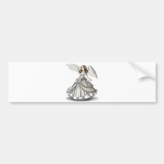 雪の天使 バンパーステッカー (正面)
