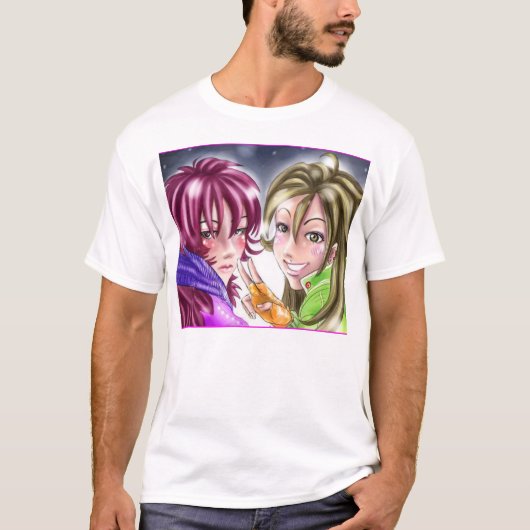 雪の女の子 Tシャツ (正面)