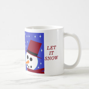 雪の女性の雪の男の人々'雪を手放す'マグカップ コーヒーマグカップ