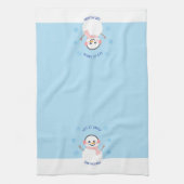 雪の女性クリスマスキッチンタオル キッチンタオル (縦)