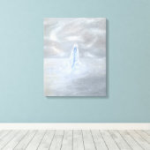 雪の女性 キャンバスプリント (インサイチュ (ウッドフロア))