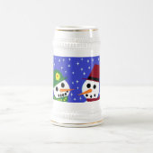 雪の女性SNOW MAN SNOW PEOPLE STEIN ビールジョッキ (中央)