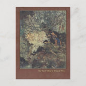 雪の女王からのエドマンドDulacのイラストレーション ポストカード (正面)