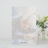 雪の女王のレターシート! 便箋 (スタンド正面)