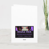 雪の女王の挨拶状 カード (裏面)