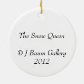 雪の女王 セラミックオーナメント (裏面)