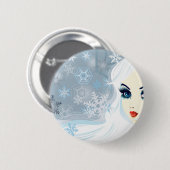 雪の女王 缶バッジ (正面&裏面)