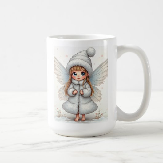 雪の妖精のマグ コーヒーマグカップ (右)
