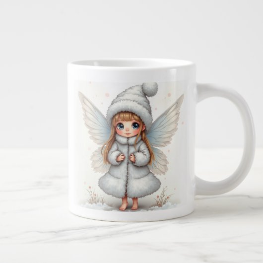 雪の妖精のマグ ジャンボコーヒーマグカップ (右)