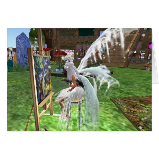 雪の妖精の芸術家 (正面横)