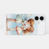 雪の妖精 iPhone 16 カー 16ケース (裏面横)