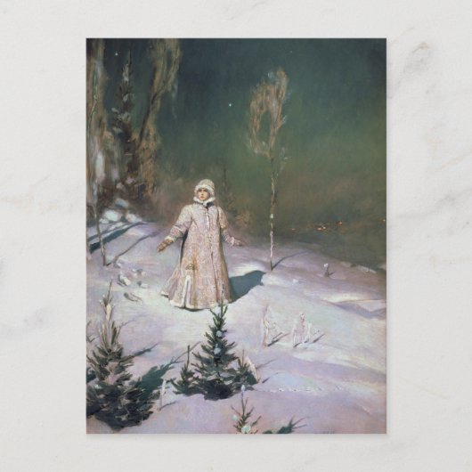 雪の娘1899年 ポストカード (正面)
