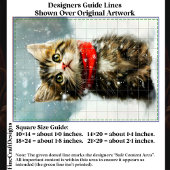 雪の子猫, 赤いクリスマスのスカーフ EG2R デコパージュ 薄葉紙