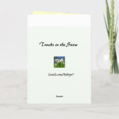 雪の季節のごあいさつのトラック シーズンカード (裏面)