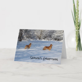 雪の季節の挨拶 カード