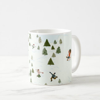 雪の季節! コーヒーマグカップ