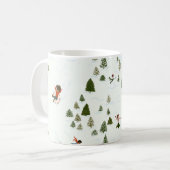 雪の季節! コーヒーマグカップ (正面左)