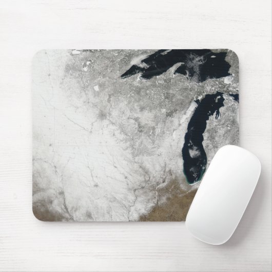 雪の実色像 マウスパッド (マウス)