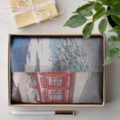 雪の宮島雪の宮島神社、川瀬蓮井 薄葉紙 (ギフト)