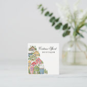 雪の家の名刺 スクエア名刺 (スタンド正面)