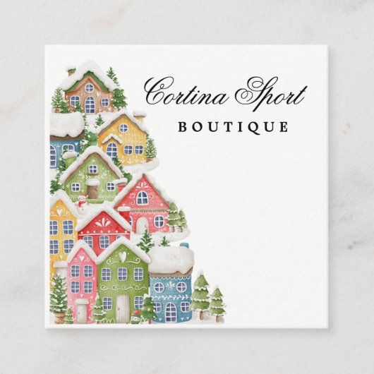 雪の家の名刺 スクエア名刺 (正面)