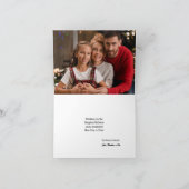 雪の家の折りたたみグリーティングカード カード (内部)