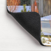 雪の小屋のマウスパッド マウスパッド (コーナー)