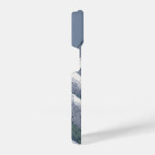 雪の山々がピクセル化 iPhoneケース (右側面)