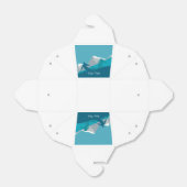 雪の山のアルパインスキーヤーパーソナライズされた フェイバーボックス (折り畳みなし)