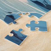 雪の山の中のチベットのマスティフ ジグソーパズル (側面)