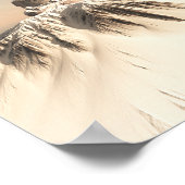 雪の山の仏像 ポスター (角)