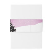 雪の山の冬の結婚式 招待状ベリーバンド (裏面例)