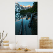 雪の山の大雪山の写真 ポスター (キッチン)