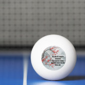 雪の山の梅絵を描の花 卓球ボール (ネット)