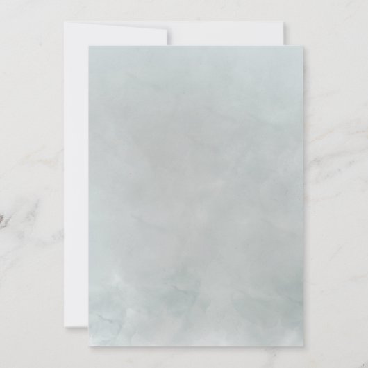 雪の山の湖の絵画キャップ結婚の救 セーブザデート (裏面)