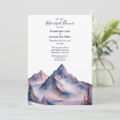 雪の山の風景リハーサルディナー覆われた 招待状 (スタンド正面)