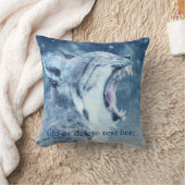 雪の山猫 クッション (ブランケット)