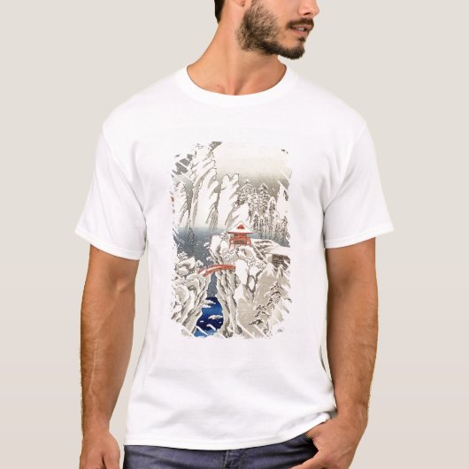 雪の山Harunaの眺め Tシャツ (正面)