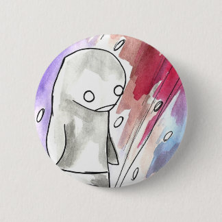 雪の嵐のペンギン 缶バッジ