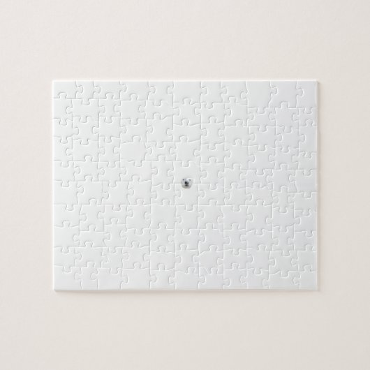 雪の嵐の白くま ジグソーパズル (横)