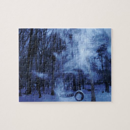 雪の嵐 ジグソーパズル (横)
