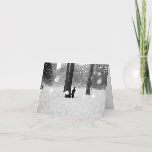 「雪の嵐」ホリデーカード – シーズン シーズンカード (正面)