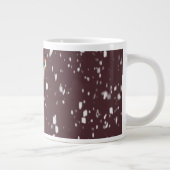 雪の巨大なコーヒーマグのマーマレード猫 ジャンボコーヒーマグカップ (右)