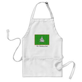 雪の常緑ああ、クリスマスツリー! スタンダードエプロン