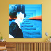 雪の帽子 キャンバスプリント (インサイチュ (リビング))