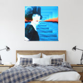 雪の帽子 キャンバスプリント (インサイチュ (寝室))