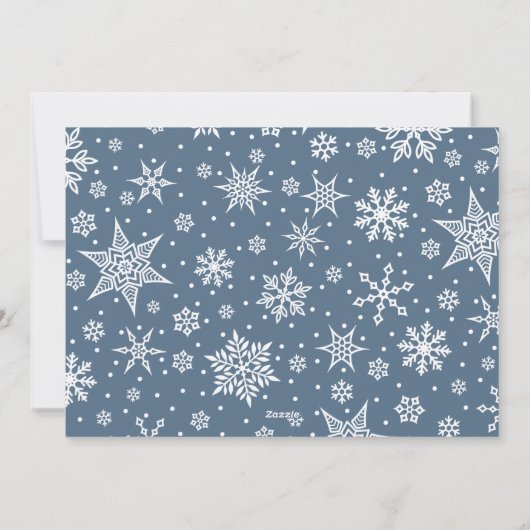 雪の平和 |ハヌカー写真 シーズンカード (裏面)